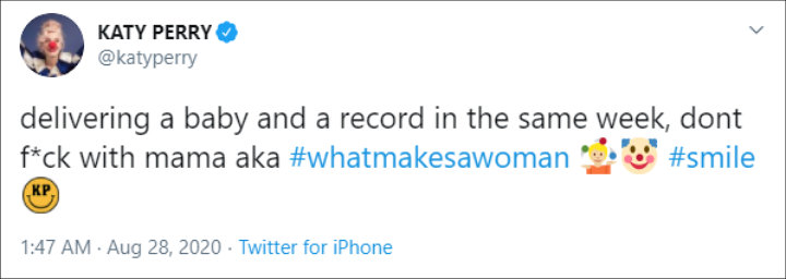 Katy Perry's Tweet