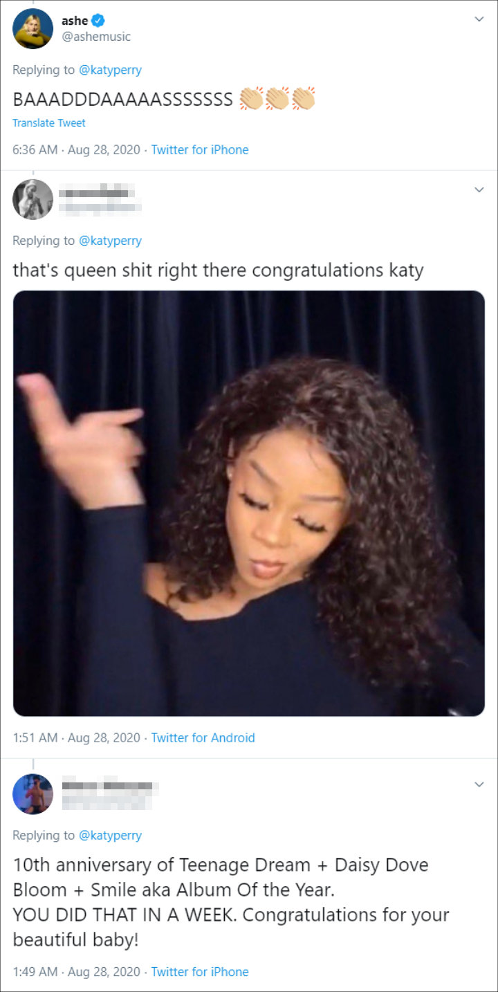 Katy Perry's Tweet