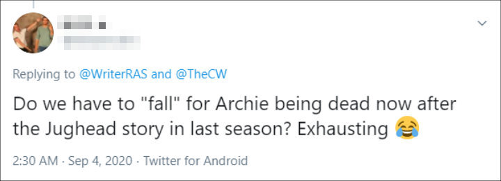 Tweet About 'Riverdale' 02