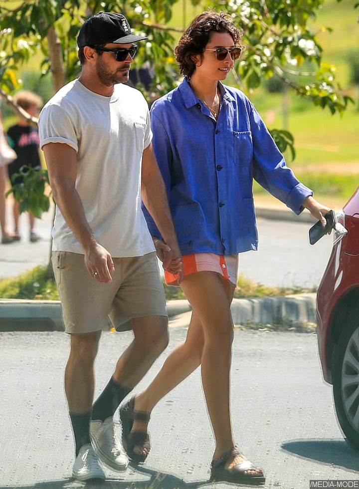 Zac Efron and Vanessa Valladares Hold Hands