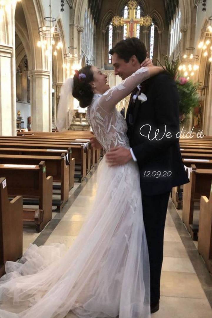 Jessica Brown Findlay ties the knot