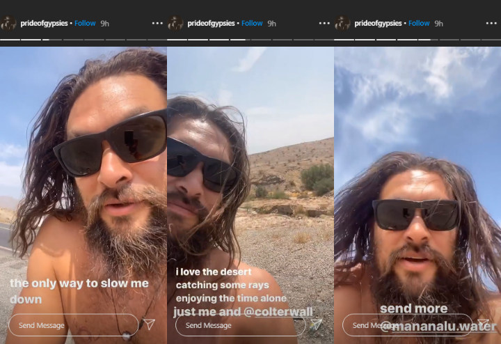 Jason Momoa's IG Story
