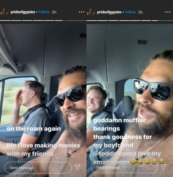 Jason Momoa's IG Story