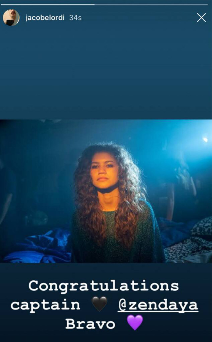 Jacob Elordi congratulated Zendaya on her Emmy win