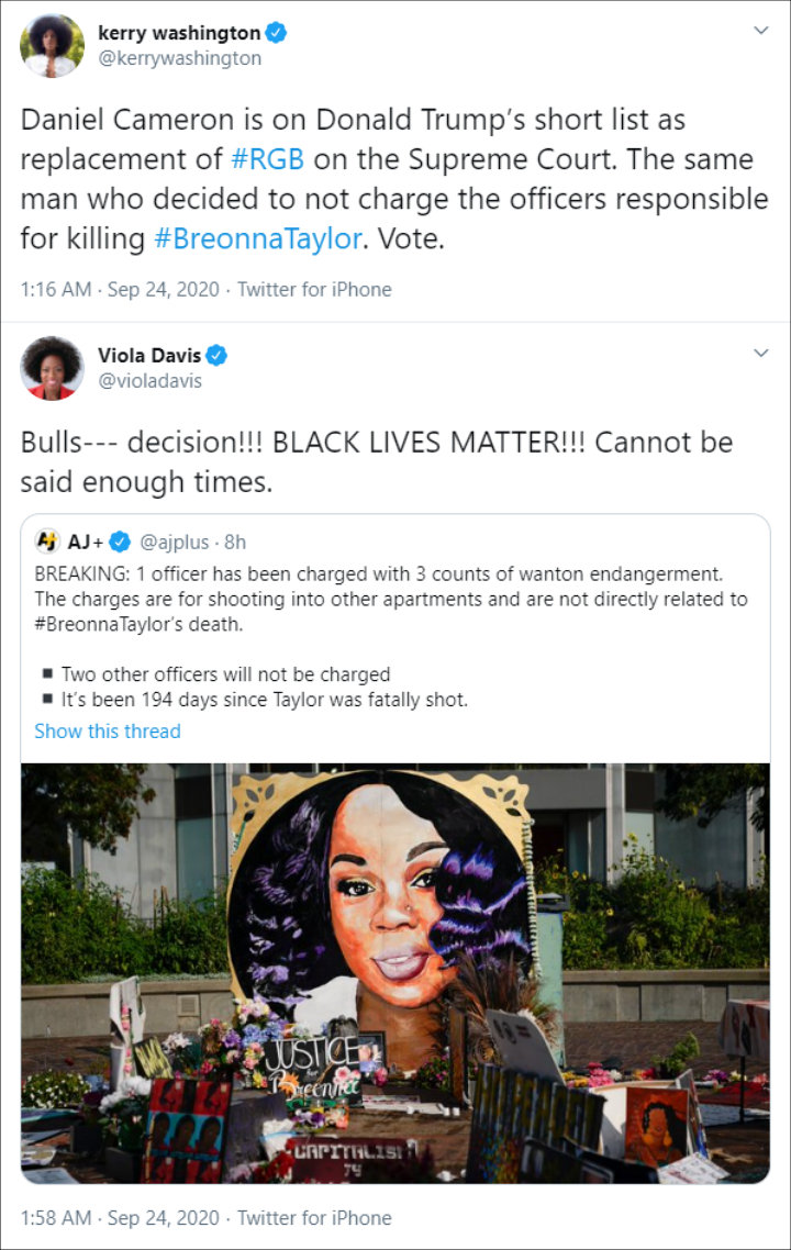 Stars' Tweet About Breonna Taylor 01