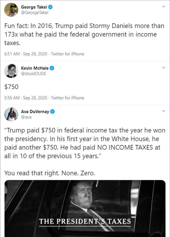 Twitter Posts Criticizing Donald Trump