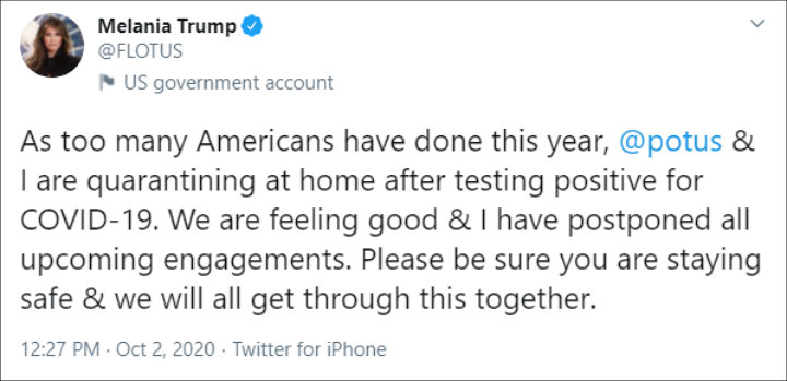 Melania Trump's Tweet