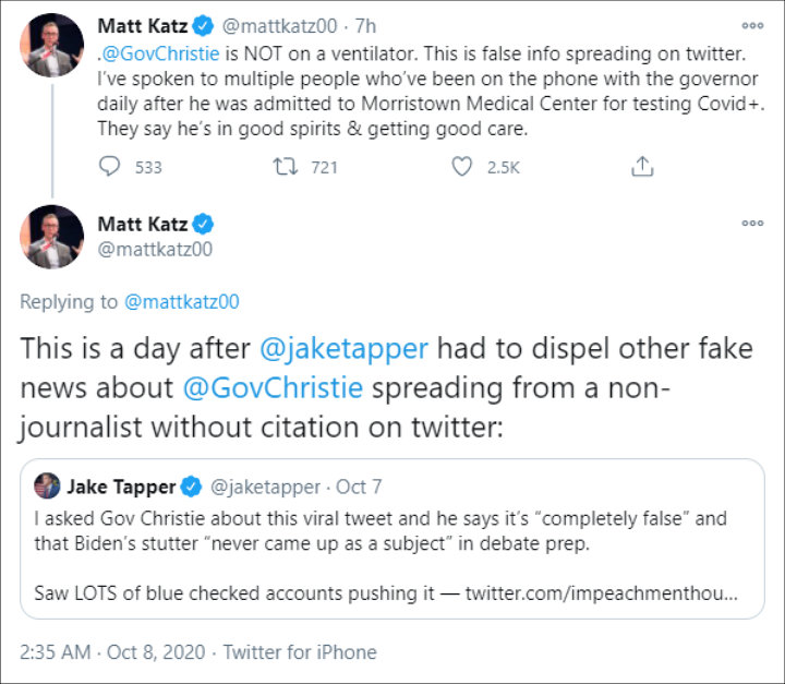 Matt Katz's Tweet