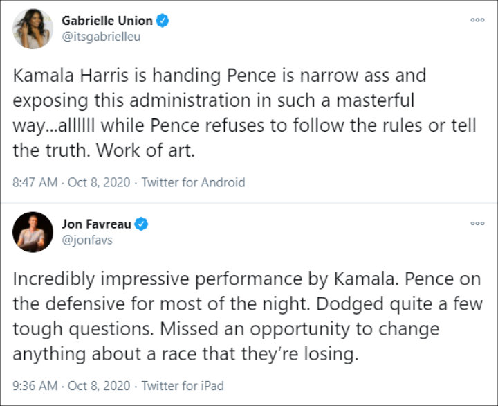 Tweets About Vice Presidential Debate 01