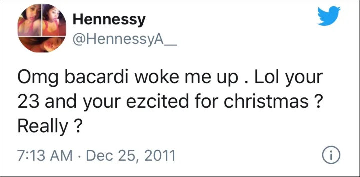 Hennessey's Alleged Old Tweet