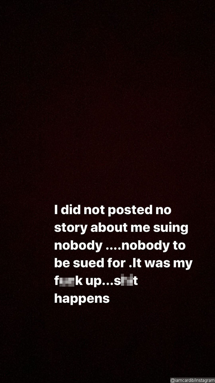 Cardi B's Instagram Story