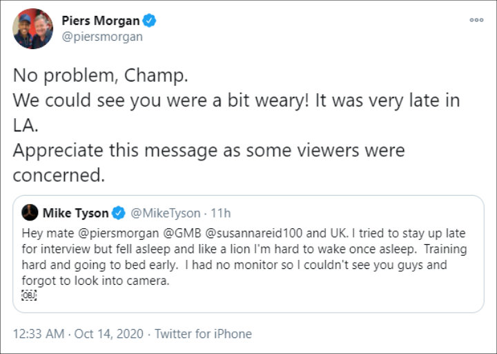 Mike Tyson Explains Bizarre TV Interview