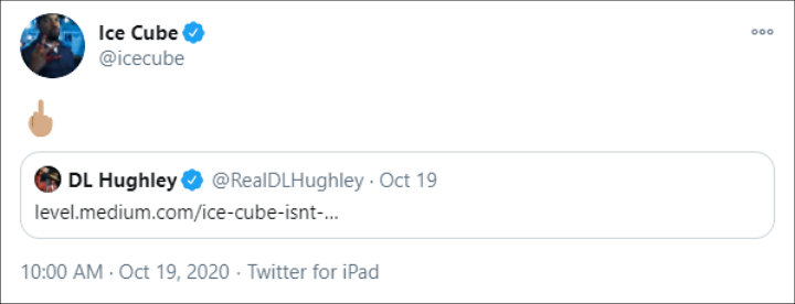 Ice Cube's Tweet