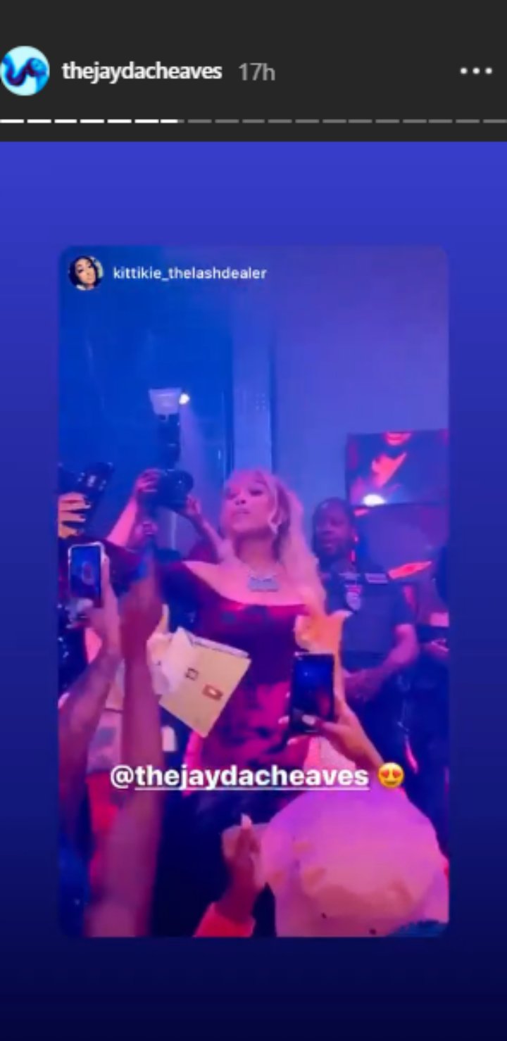 Jayda Cheaves' Instagram Story