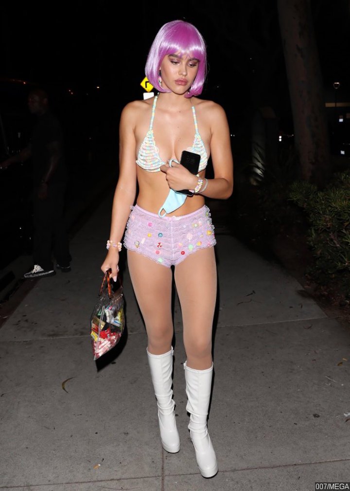 Amelia Hamlin Attending Halloween Party