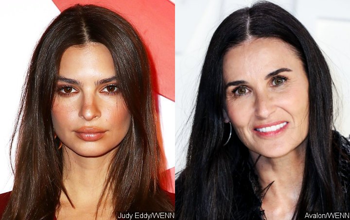 Pregnant Emily Ratajkowski Channels Demi Moore From Iconic Maternity Photoshoot on Halloween