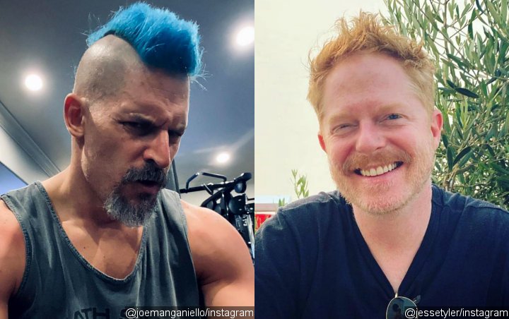 Joe Manganiello Shocks Jesse Tyler Ferguson With Blue Mohawk Transformation