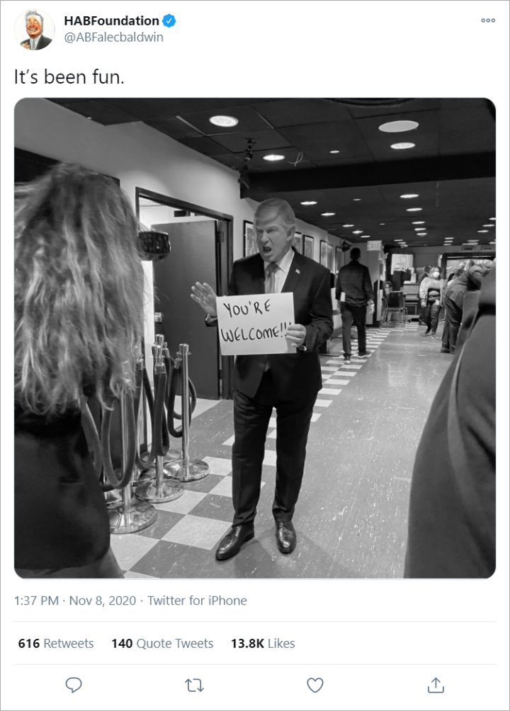 The actor shaded Donald on Twitter