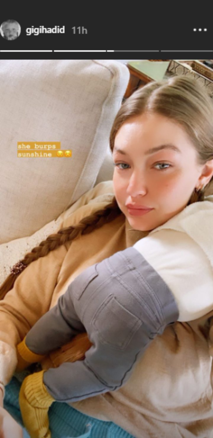 Gigi Hadid's IG Story