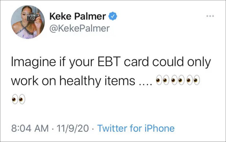 Keke Palmer's Tweet