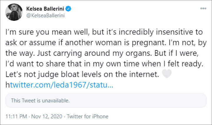 Kelsea Ballerini's Tweet