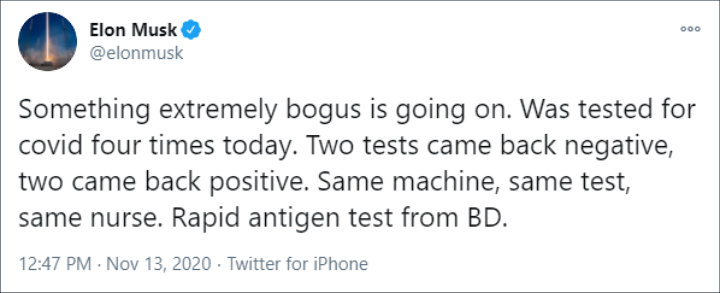 Elon Musk's Tweet