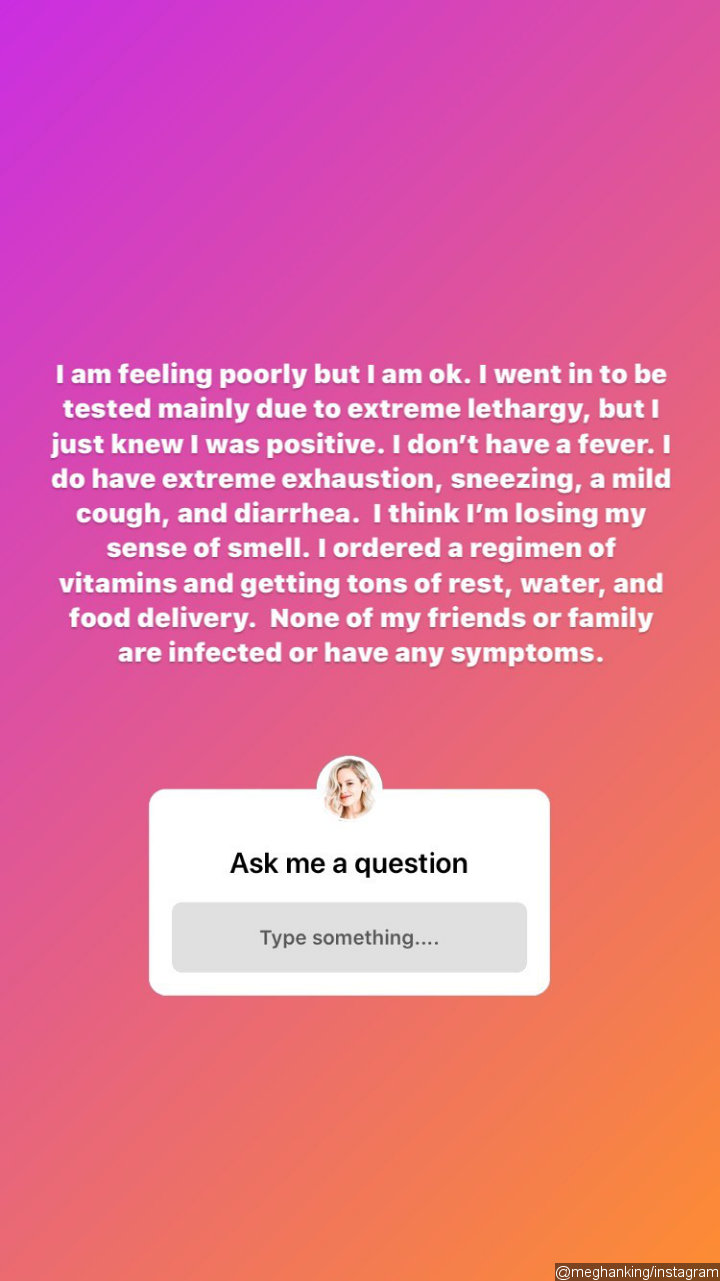 She detailed her symptomps