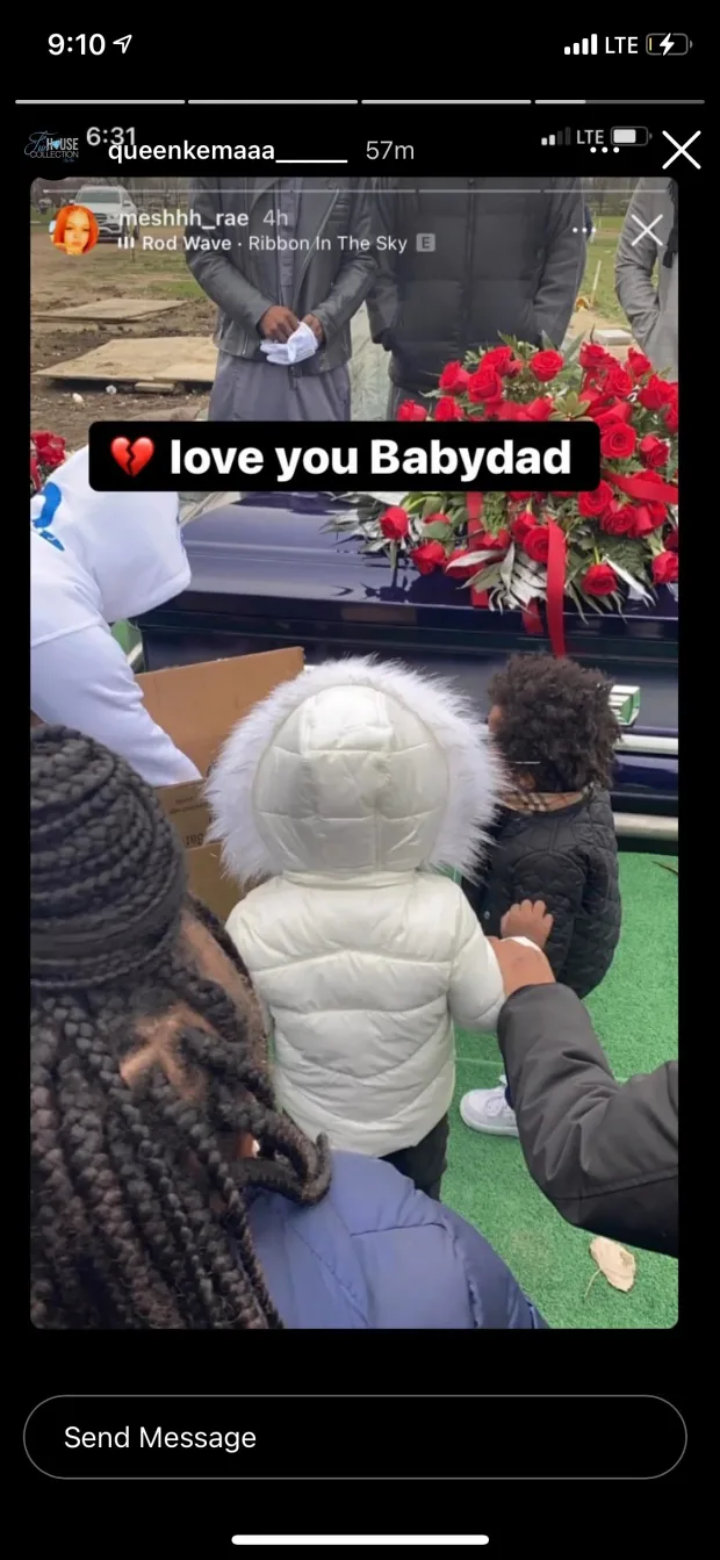 King Von S Baby Mama Shares Pic From His Private Funeral