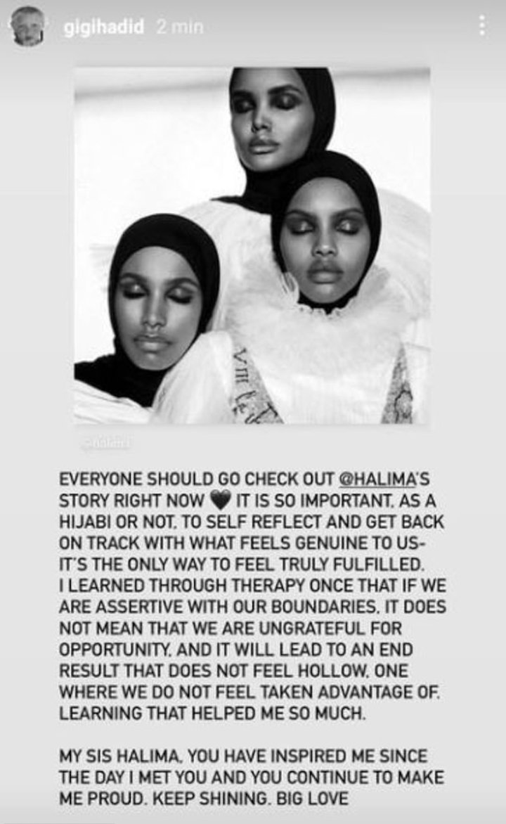 Gigi Hadid And Naomi Campbell Back Halima Aden For Quitting Runway Over Religious Beliefs