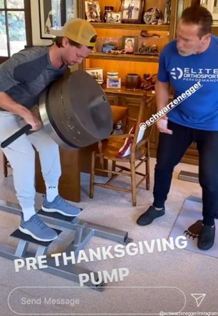 Patrick Schwarzenegger's IG Story