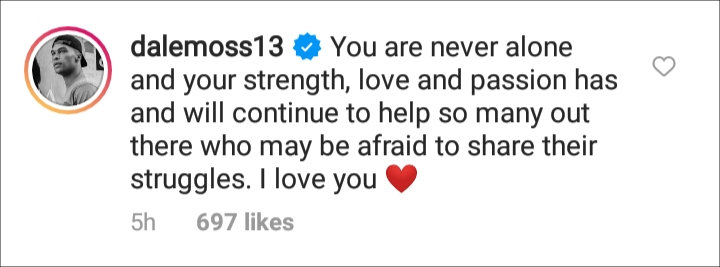 Clare Crawley's IG Comment