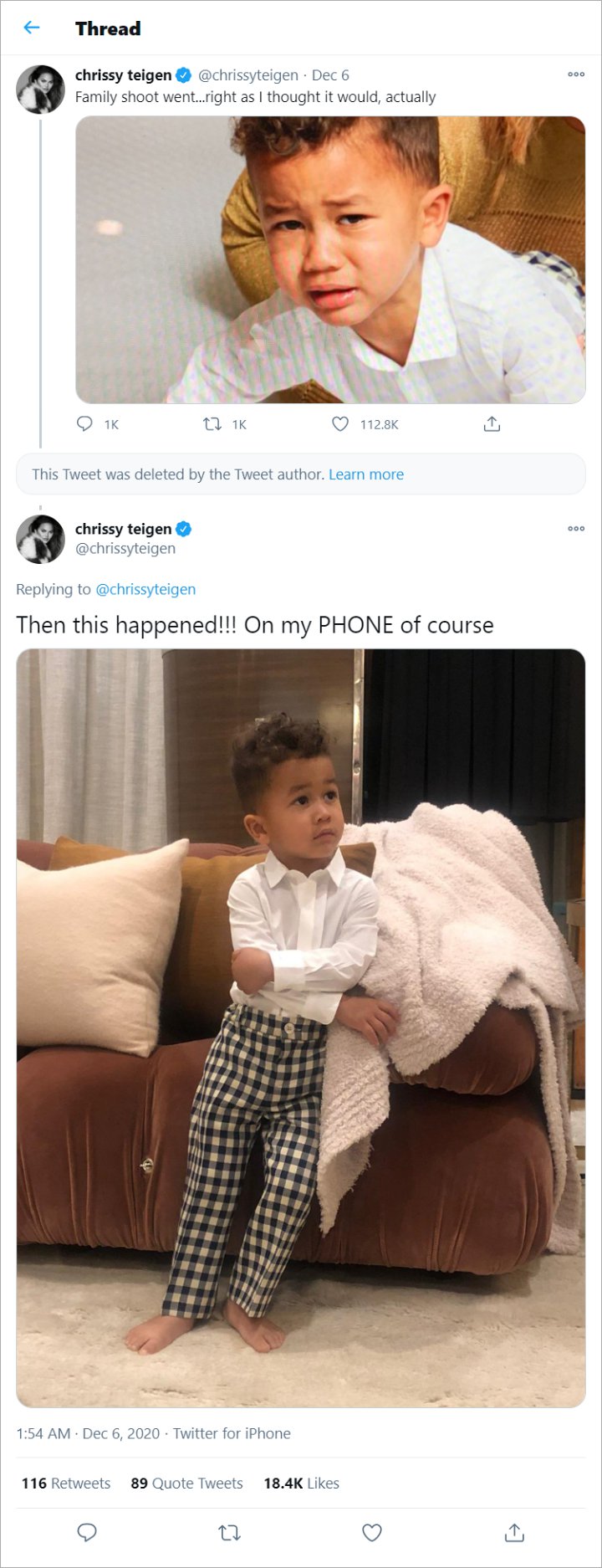 Chrissy Teigen's Tweets