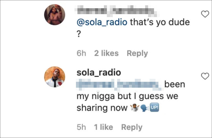 Comments on Blac Chyna's IG Post