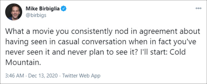 Mike Birbiglia's Twitter Post