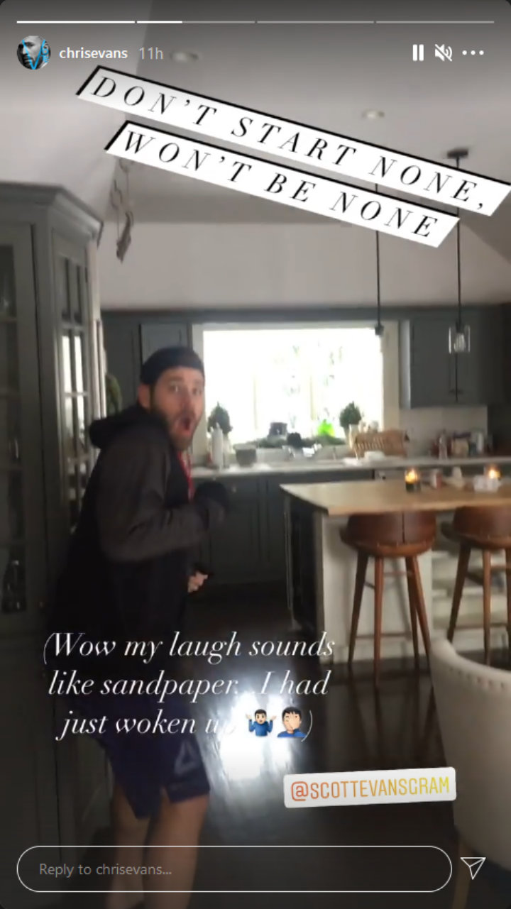 Chris Evans' IG Story