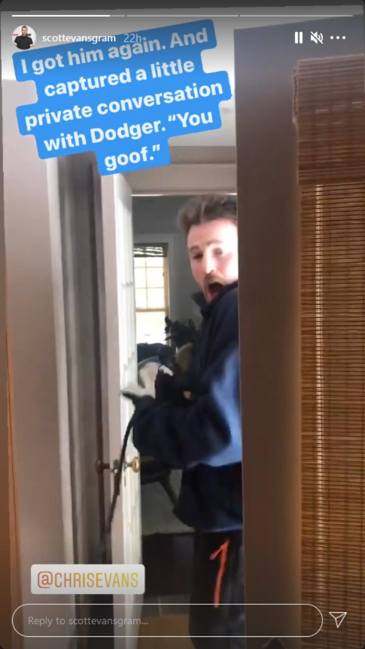 Scott Evans' IG Story