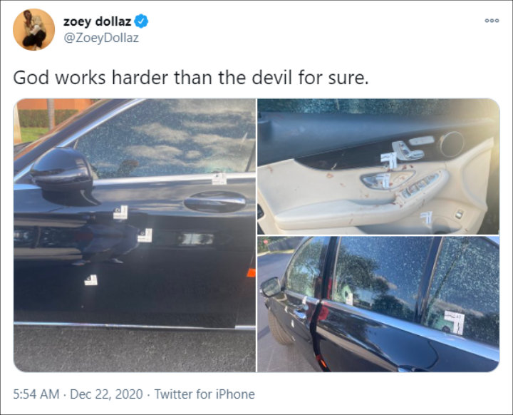 Zoey Dollaz's Tweet