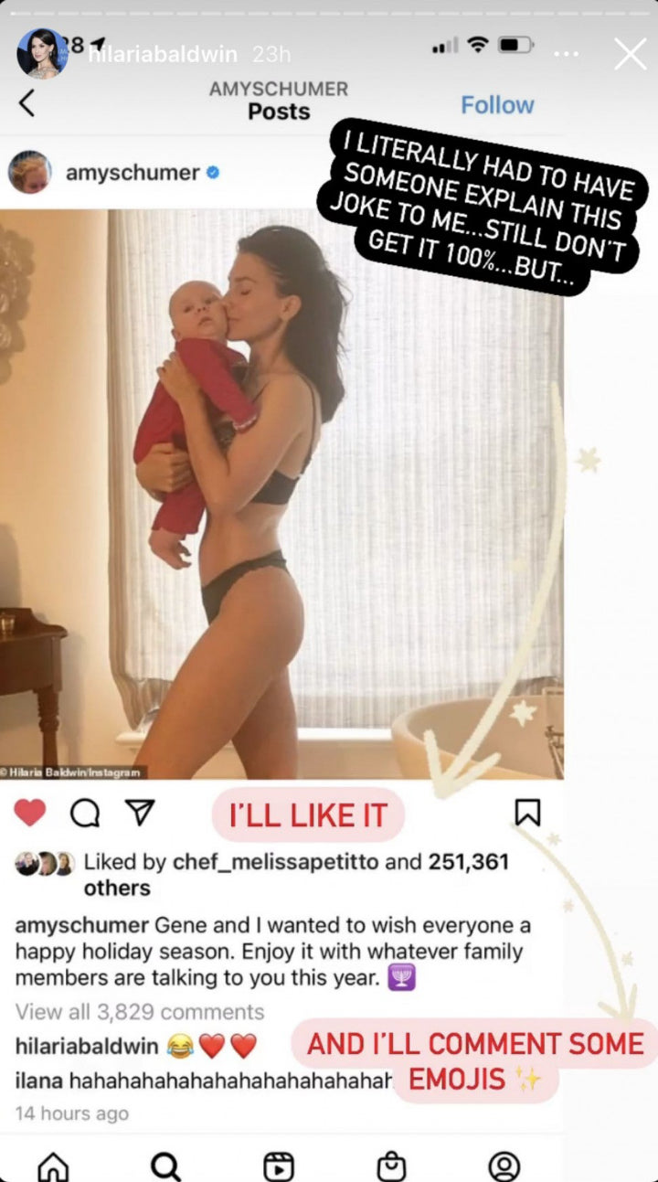 Hilaria Baldwin's IG Story