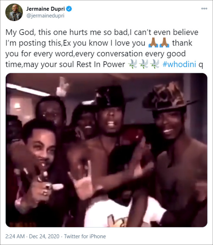Jermaine Dupri's Twitter Post
