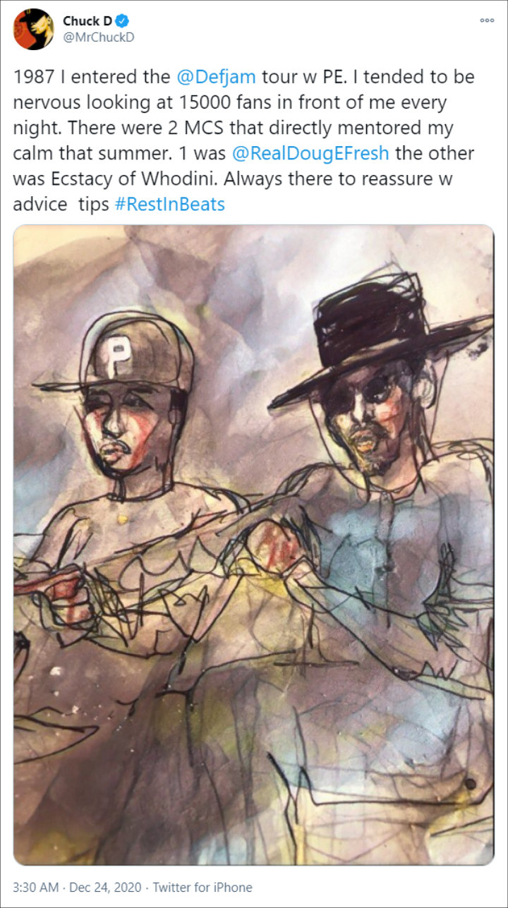 Chuck D's Twitter Post