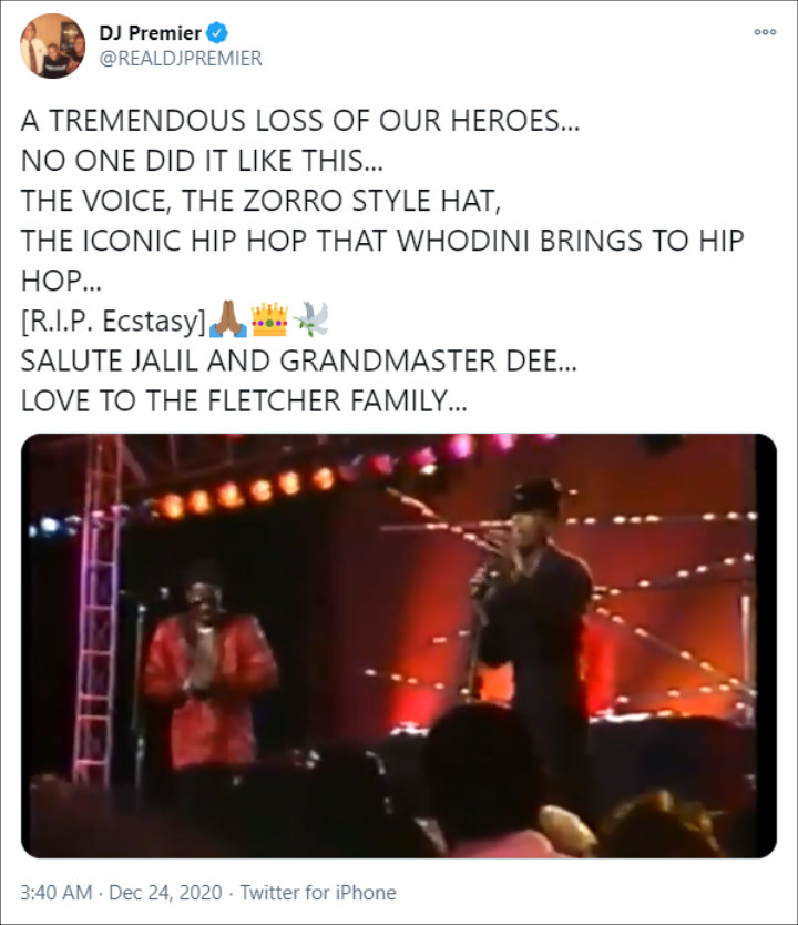 DJ Premier's Twitter Post