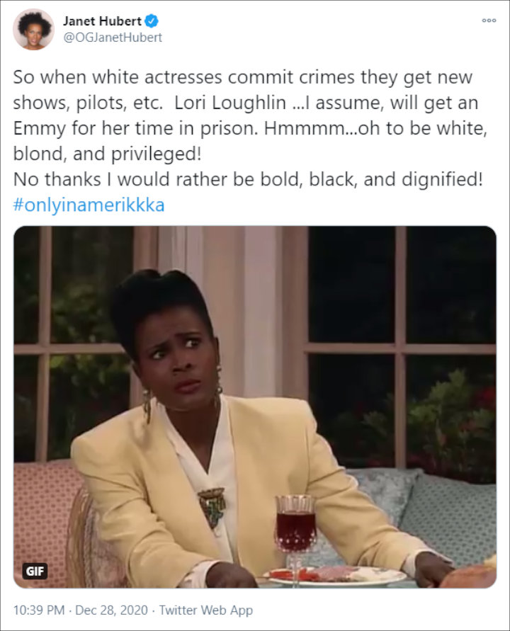 Janet Hubert's Tweet