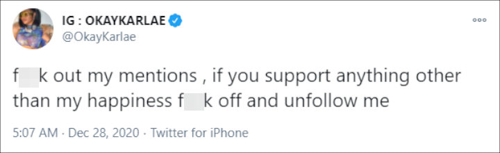 Jerrika Karlae's Tweet