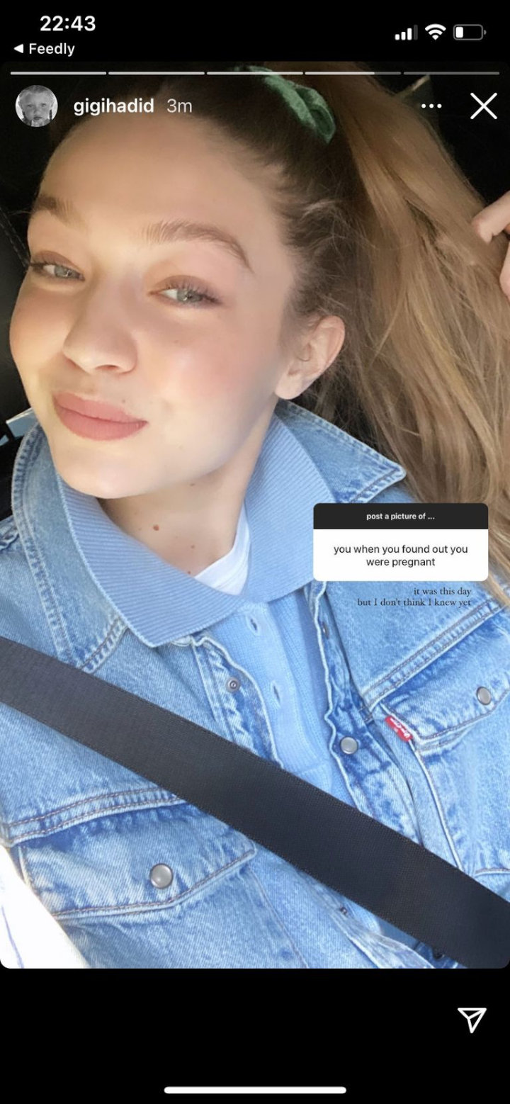 Gigi Hadid's IG Story