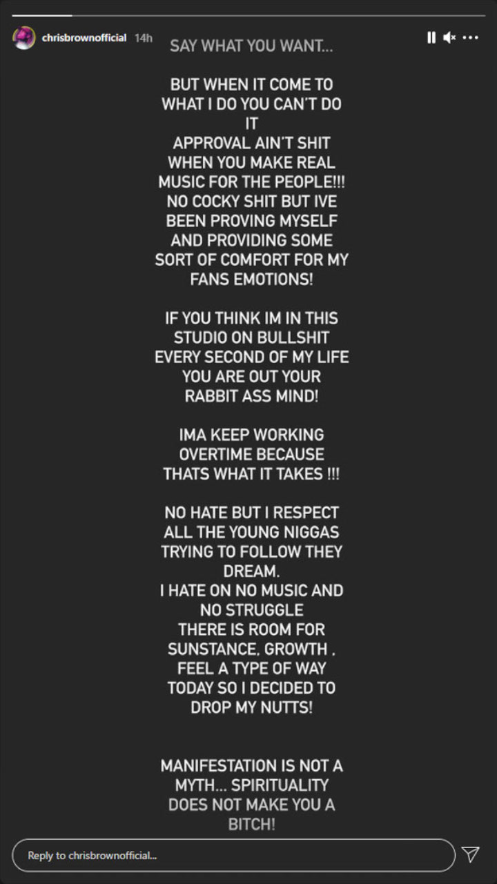 Chris Brown clapped back at haters