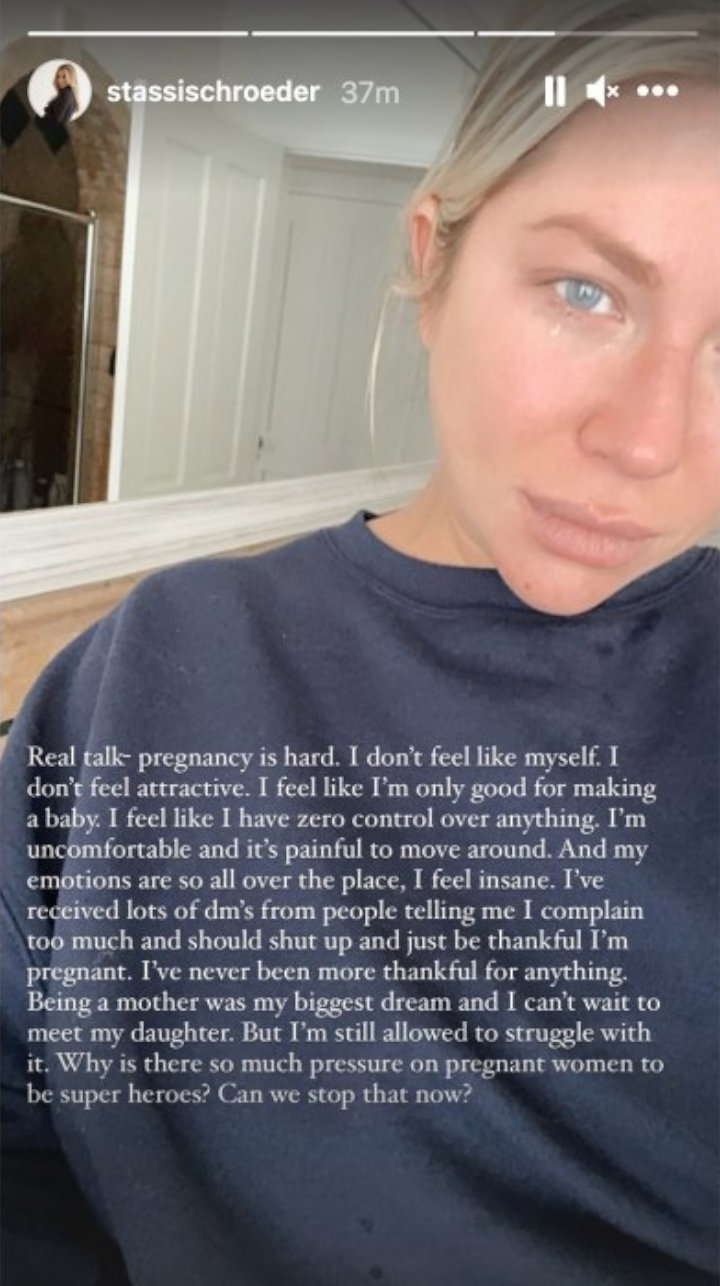 Stassi Schroeder emotionally addressed her hard pregnancy