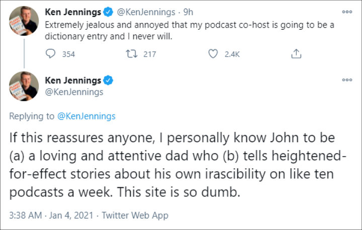 Ken Jennings' Tweets
