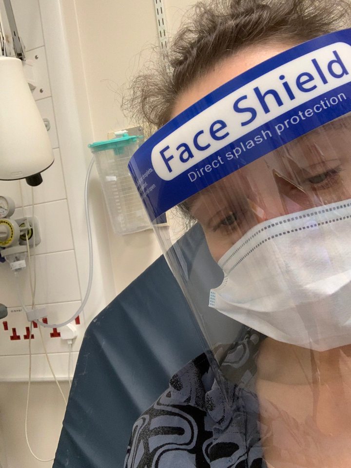 Samantha Morton landed in hospital