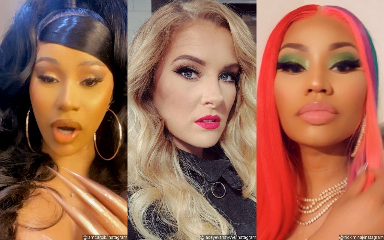 Cardi B Drags WWE Star Lacey Evans After Mentioning Nicki Minaj in Warning Tweet