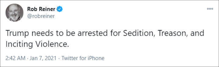Rob Reiner's Twitter Post